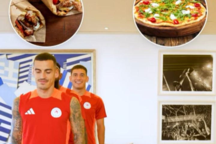 Ολυμπιακός: Ροντινέι, Τσικίνιο και Έσε έπαιξαν “this or that” και διάλεξαν σουβλάκι αντί για πίτσα