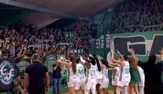 Παναθηναϊκός – Ολυμπιακός: Οι πανηγυρισμοί των πρασίνων