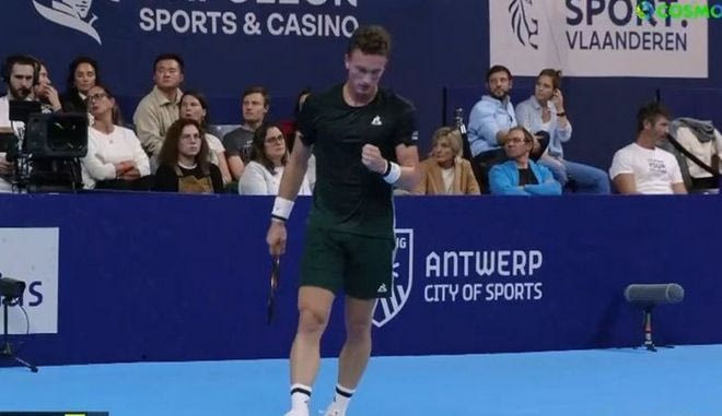 Τα τέσσερα break points που δέχθηκε ο Τσιτσιπάς στο 7ο game και τελικά το έχασε