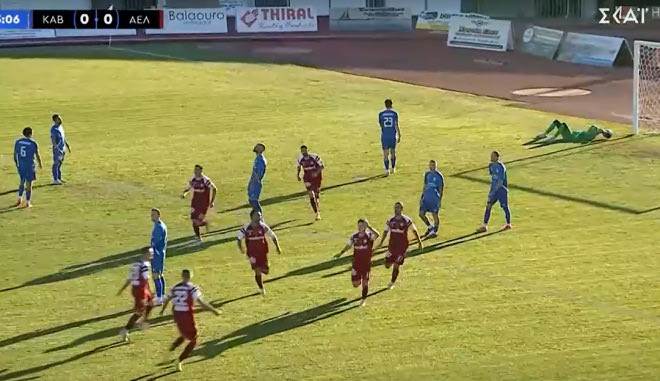 Το υπέροχο πλασέ του Μούργου για το 1-0 της ΑΕΛ στην Καβάλα