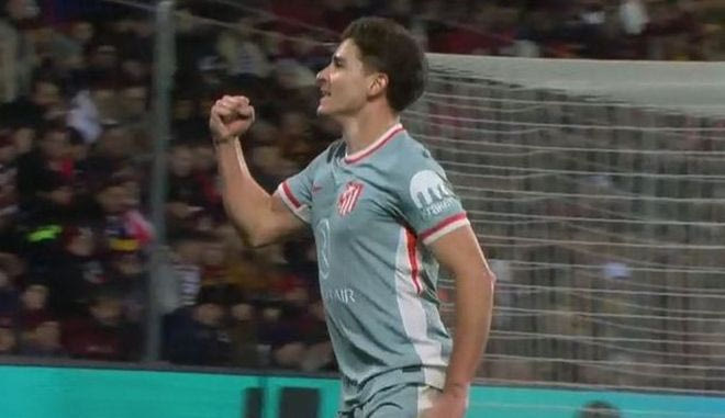 Το 1-0 της Ατλέτικο με απευθείας εκτέλεση φάουλ του Άλβαρες