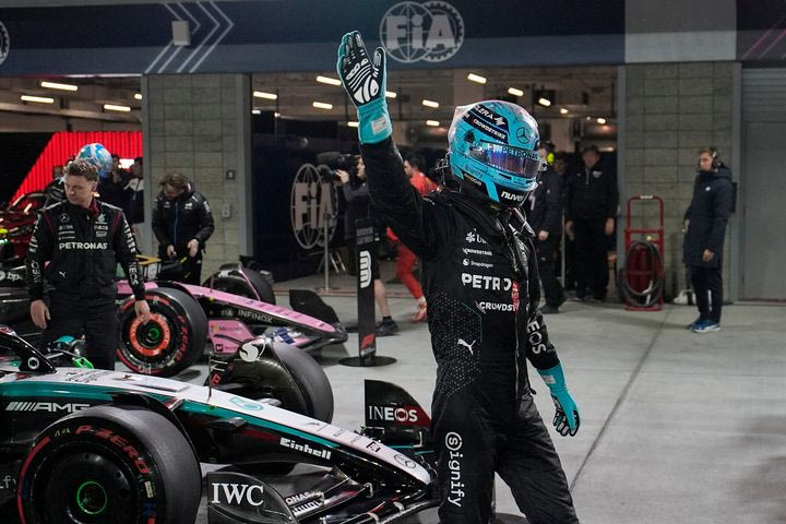 Ο Ράσελ στην πολ ποζίσιον του Λας Βέγκας, πικρή 10η θέση για τον Χάμιλτον