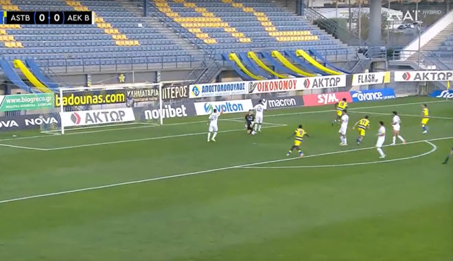 Το ιδανικό τελείωμα του Όκο για το 1-0 του Αστέρα Τρίπολης Β’