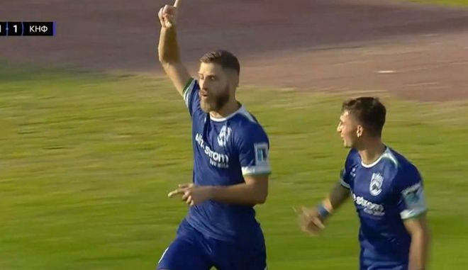 Ο Μάναλης ισοφάρισε για την Κηφισιά σε 1-1 από την άσπρη βούλα