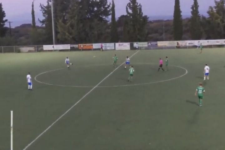 Γκολάρα πίσω από το κέντρο σε αγώνα της Α’ κατηγορίας των Δωδεκανήσων