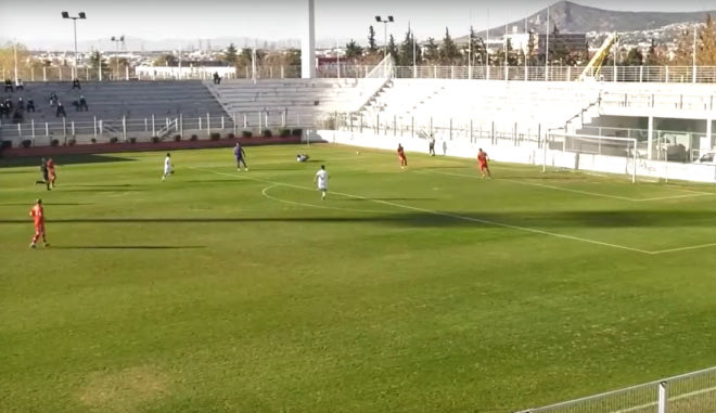 Η εκτέλεση πέναλτι του Κουιρουκίδη για το 1-0 του Μακεδονικού