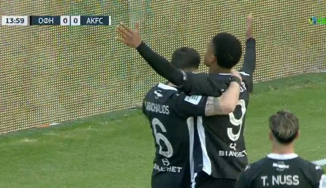 Ο Σαλσίδο κέρδισε πέναλτι και έκανε το 1-0 για τον ΟΦΗ