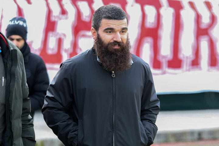 Ο Γιώργος Σαββίδης βρέθηκε στις Σέρρες για να δει το παιχνίδι του ΠΑΟΚ