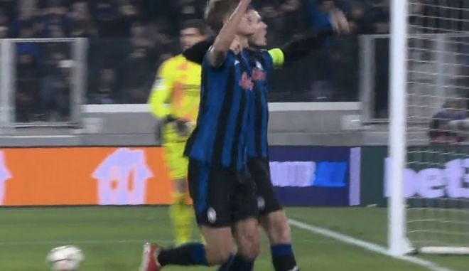 Το 1-1 της Αταλάντα κόντρα στην Ρεάλ με το πέναλτι του Ντε Κέτελαρε