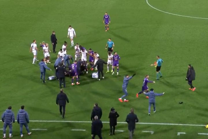 Μπόβε: Το VIDEO από τη στιγμή της κατάρρευσης του μέσου της Φιορεντίνα