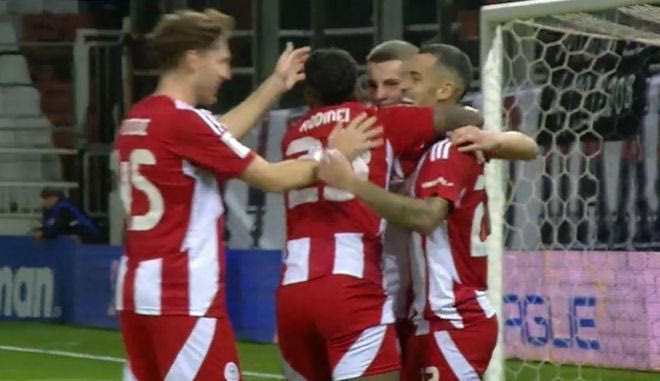 Ο Τσικίνιο πλάσαρε από κοντά για το 2-0 του Ολυμπιακού