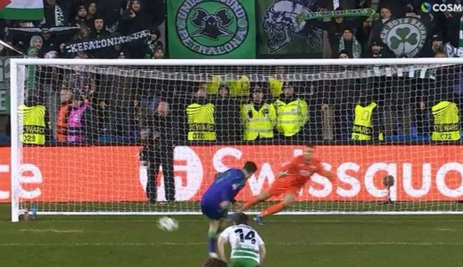 Ο Ιωαννίδης έκανε το 2-0 για τον Παναθηναϊκό με εκτέλεση πέναλτι