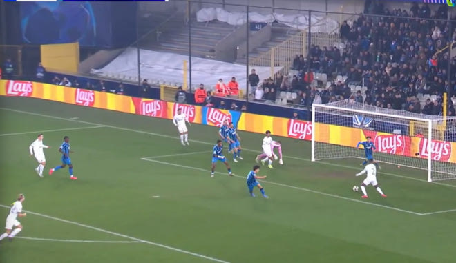 Το κοντινό σουτ του Κατάμο για το 1-0 της Σπόρτινγκ