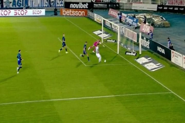 Το γκολ του Τομ φαν Βέερτ για το 1-0 του Ατρομήτου κόντρα στον Παναθηναϊκό