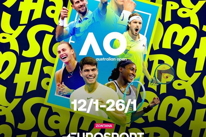 113o Australian Open: Το πρώτο Grand Slam της σεζόν στο τένις με Τσιτσιπά, Σάκκαρη στο Eurosport, διαθέσιμο στη Nova!