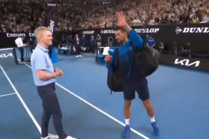 Australian Open: Ο Τζόκοβιτς ευχαρίστησε τον κόσμο και δεν έκανε δηλώσεις, μετά τη νίκη επί του Λεχέτσκα