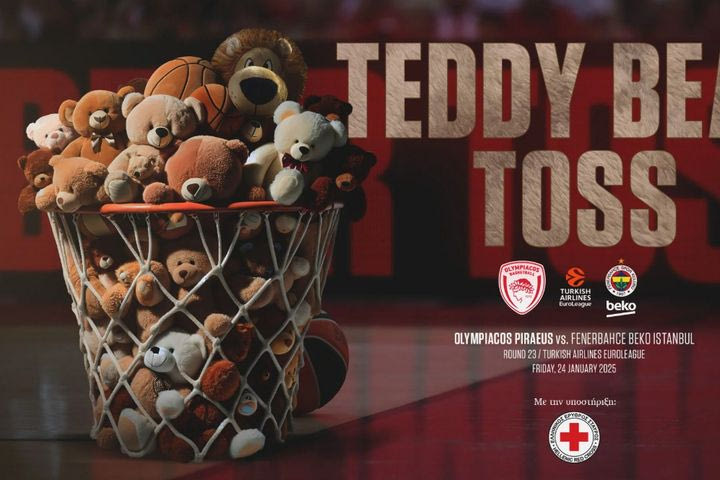 Ολυμπιακός: Όλα έτοιμα για το “Teddy Bear Toss” για το ματς με την Φενέρμπαχτσε