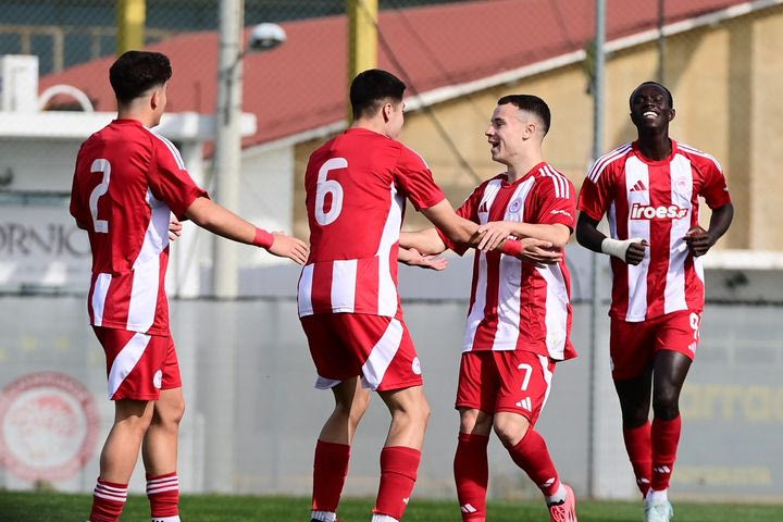 Κ19 Ολυμπιακός – Παναθηναϊκός 2-1: Ο Τουφάκης έκρινε το ντέρμπι των αιωνίων με γκολ στις καθυστερήσεις