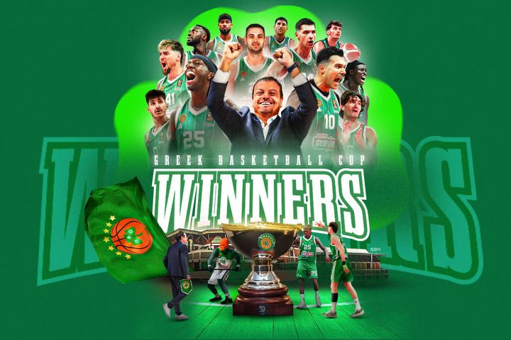 Παναθηναϊκός – Ολυμπιακός 79-75: Σλούκας και Ναν έκριναν την ντερμπάρα, πράσινο για 21η φορά το Κύπελλο Ελλάδας