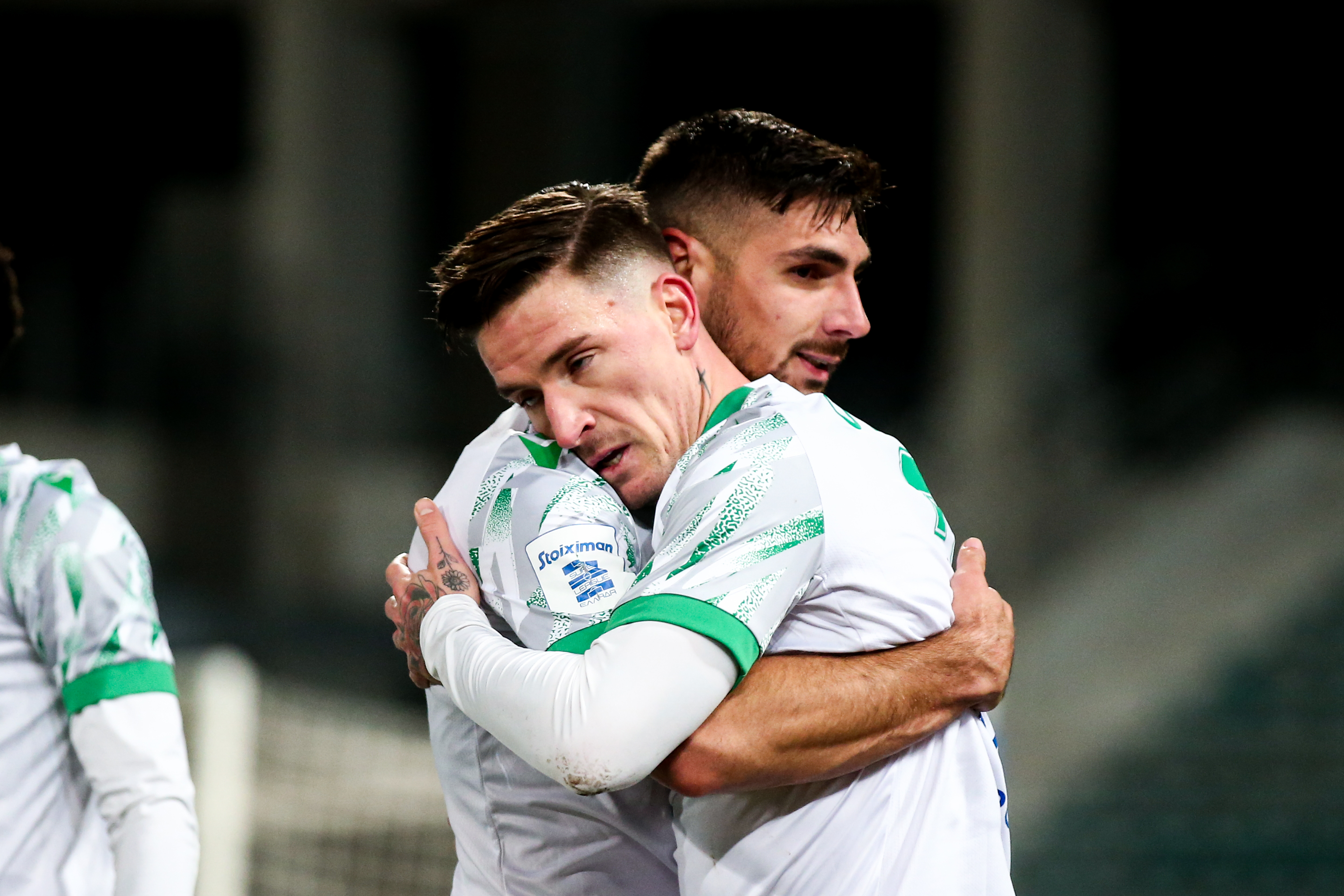 Οι πανηγυρισμοί των παικτών του Λεβαδειακού κόντρα στον Βόλο