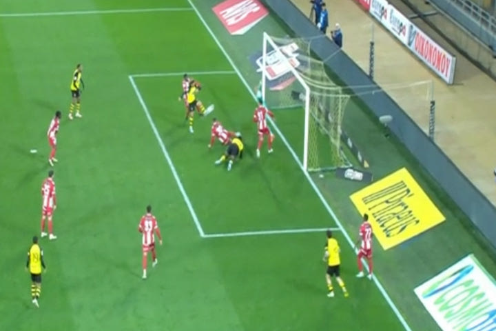Ο Λιούμπιτσιτς έγραψε το 3-0 για την ΑΕΚ απέναντι στον Πανσερραϊκό