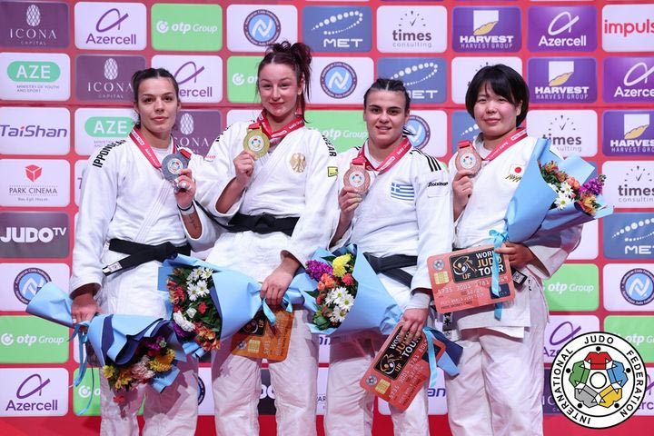 Εντυπωσιακή επιστροφή της Τελτσίδου μετά τους Ολυμπιακούς Αγώνες του Παρισιού – Χάλκινο μετάλλιο στο Γκραν Σλαμ του Μπακού