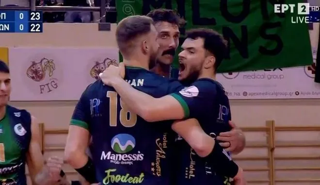 Ο Μίλωνας μετέτρεψε το -5 σε… setball στο πρώτο σετ