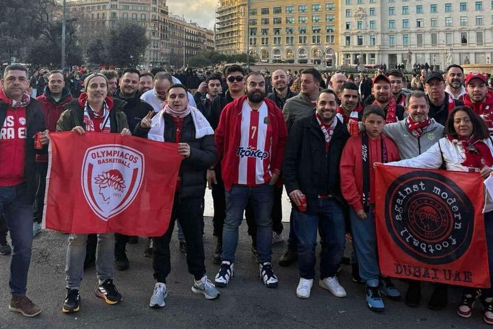 Ο Ολυμπιακός με 1000 οπαδούς στο πλευρό του στη Βαρκελώνη