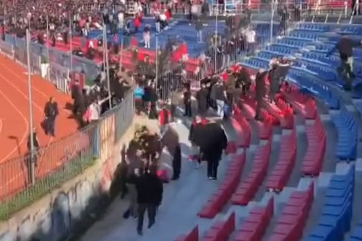 VIDEO με τον τραυματισμό οπαδού στο γήπεδο της Νέας Σμύρνης κατά τη διάρκεια του Πανιώνιος – Καλαμάτα