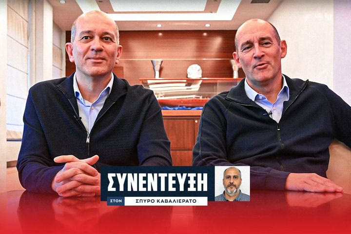 Ο Παναγιώτης και ο Γιώργος Αγγελόπουλος στο SPORT24: “Αγάπη δίχως όρια για τον Ολυμπιακό, στα 100 χρόνια θέλουμε πρωτάθλημα, EuroLeague και να αρχίσουν οι εργασίες στο ΣΕΦ”