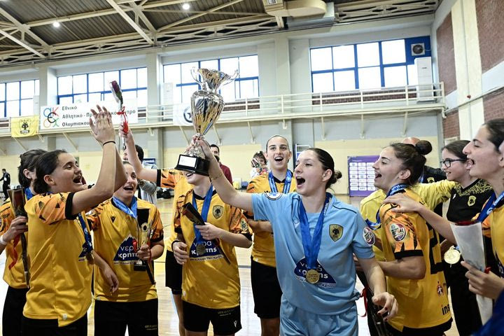 ΑΕΚ – Ατρόμητος 7-2: Η Ένωση κατέκτησε το Κύπελλο futsal γυναικών