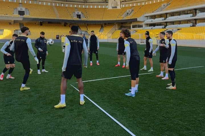 ΑΕΚ: Προπονήθηκε στην OPAP Arena ενόψει Άρη