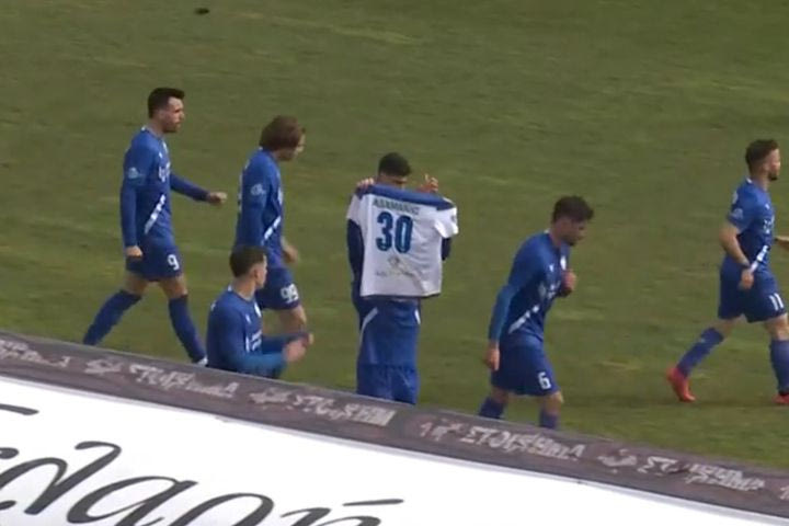 Καβάλα – ΠΑΟΚ Β’: Ο Παπαδόπουλος αφιέρωσε το γκολ του στον Ιορδάνη Αδαμάκη που σκοτώθηκε στα Τέμπη