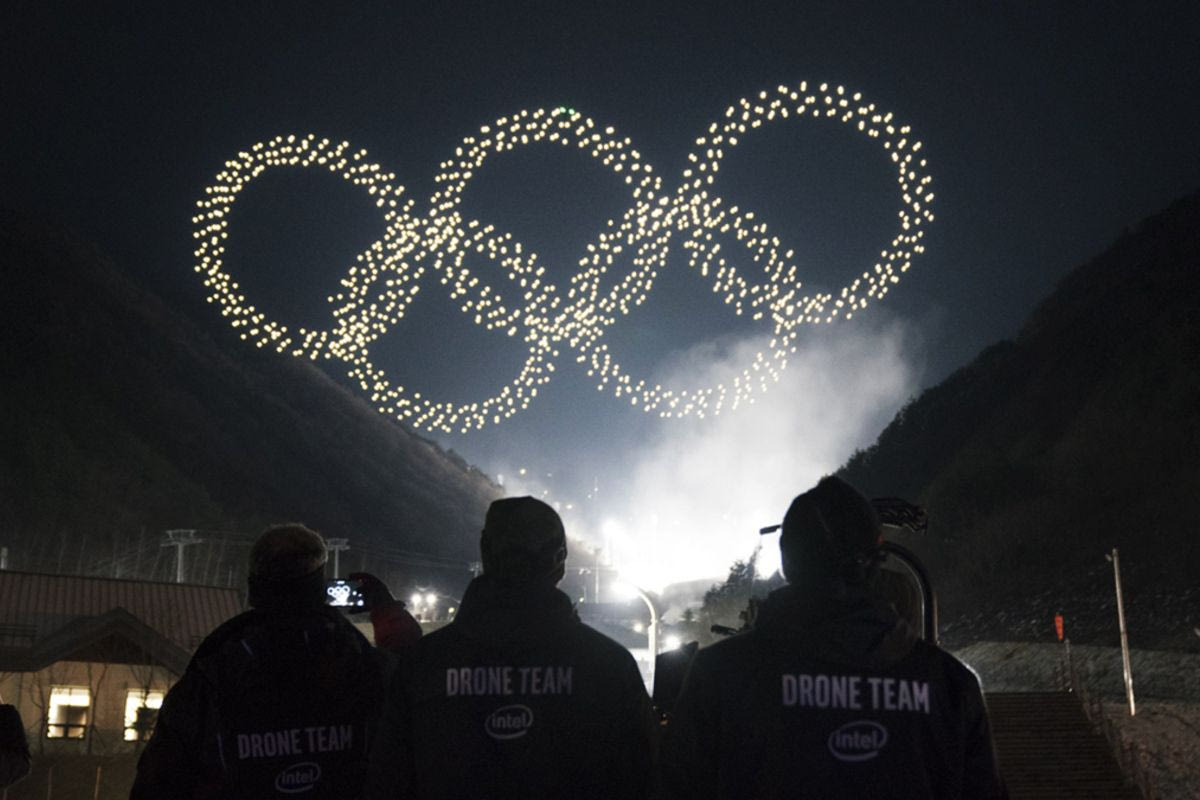 Το drone show στους Χειμερινούς Ολυμπιακούς Αγώνες το 2018