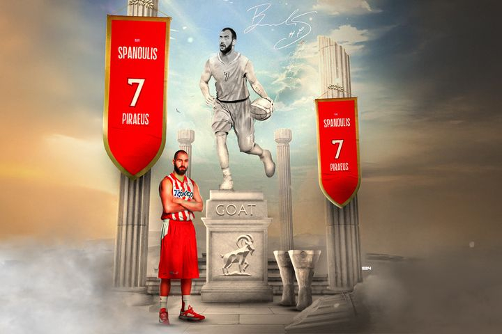 100 χρόνια Ολυμπιακός: Ο Βασίλης Σπανούλης είναι ο μεγαλύτερος αθλητής στην ιστορία του συλλόγου