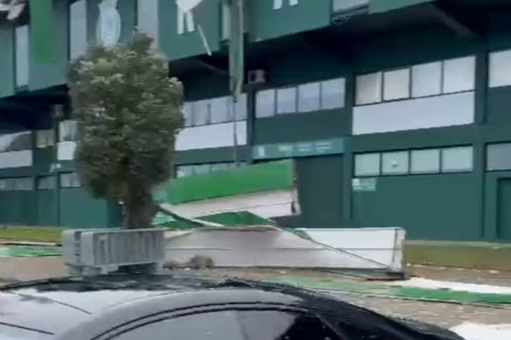 Οι ζημιές στο γήπεδο της Ρίο Άβε