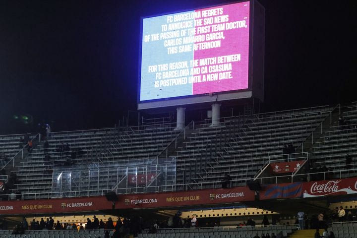 Μπαρτσελόνα: Αναβλήθηκε ο αγώνας με την Οσασούνα, πέθανε ο γιατρός των Μπλαουγκράνα λίγο πριν τη σέντρα