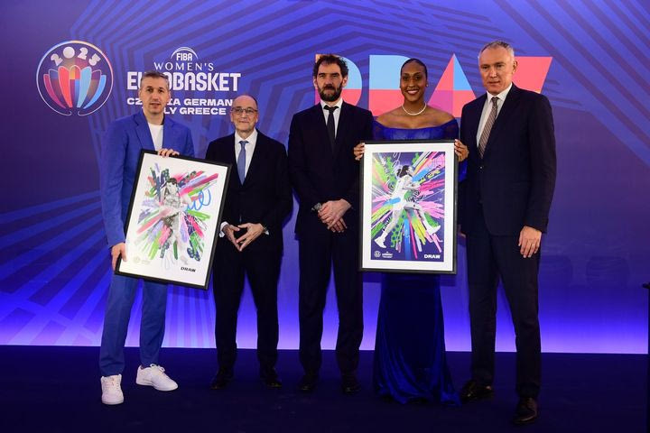 EuroBasket γυναικών 2025: Υψηλές παρουσίες και λάμψη αστέρων στην κλήρωση της διοργάνωσης