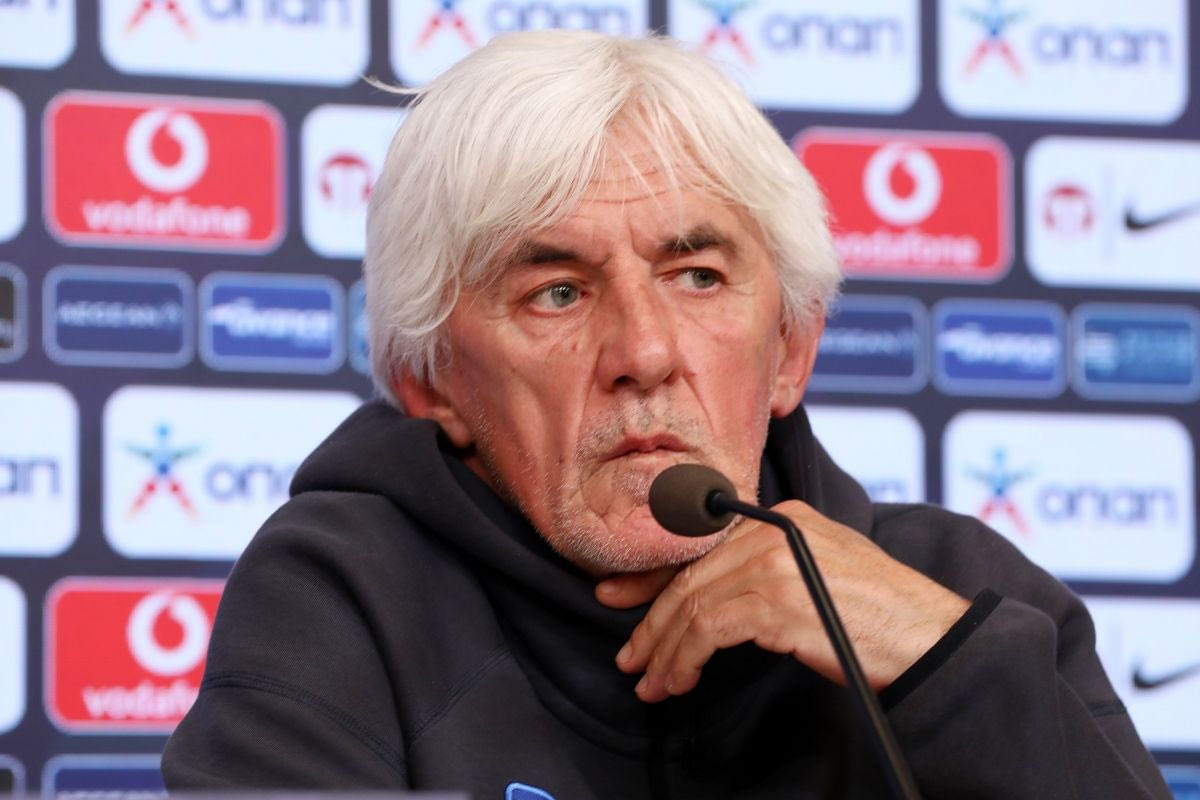 Ο Γιοβάνοβιτς στη συνέντευξη Τύπου