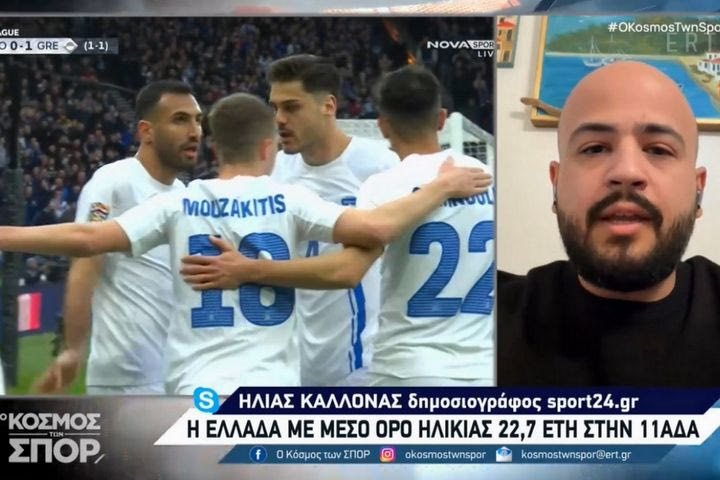 Ο αρχισυντάκτης του SPORT24, Ηλίας Καλλονάς στην εκπομπή "Ο κόσμος των Σπορ" της ΕΡΤ3