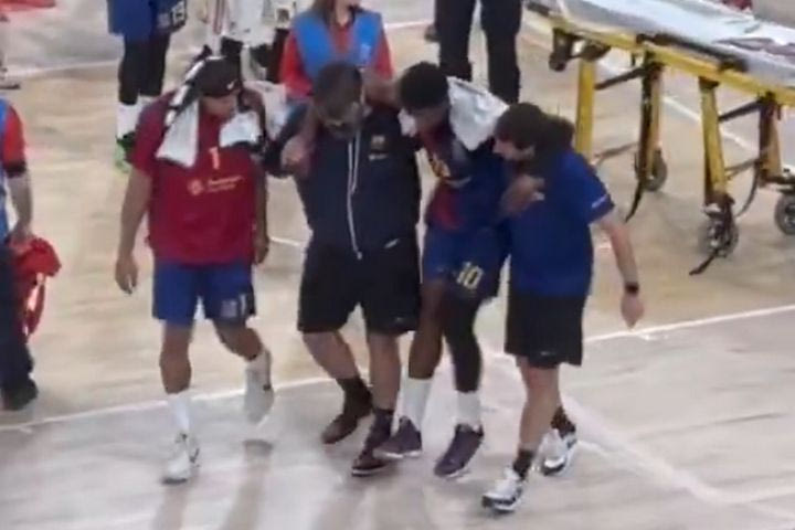 Η Μπαρτσελόνα επιβεβαίωσε μέσα σε λίγα λεπτά ότι ο Μέτου υπέστη ρήξη αχιλλείου