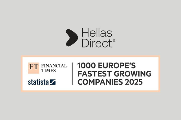 Hellas Direct: Για 5η φορά στη λίστα των FT με τις 1.000 ταχύτερα αναπτυσσόμενες εταιρίες στην Ευρώπη