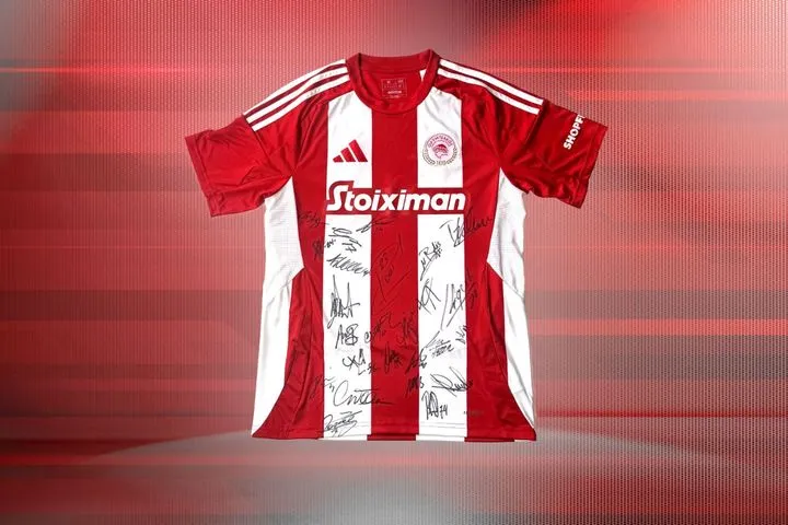 Ανακοίνωση: O μεγάλος νικητής της υπογεγραμμένης φανέλας του Ολυμπιακού για τα 100 χρόνια