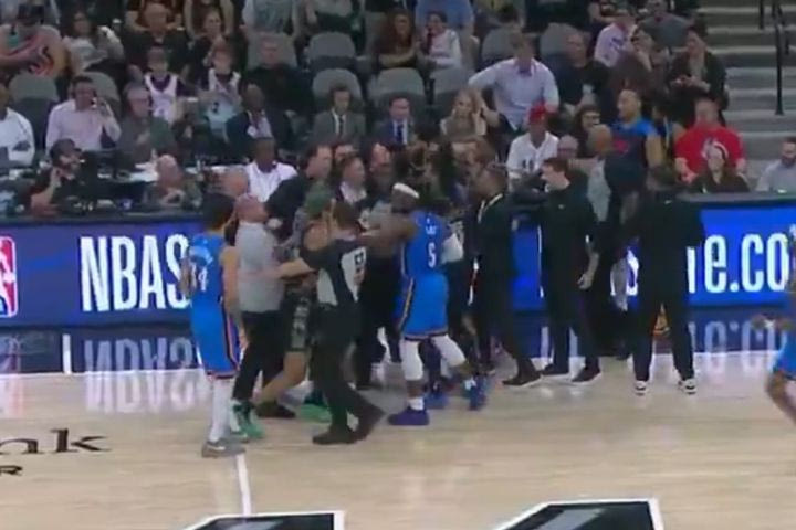 NBA: Σύρραξη και τρεις αποβολές στο Σπερς – Θάντερ