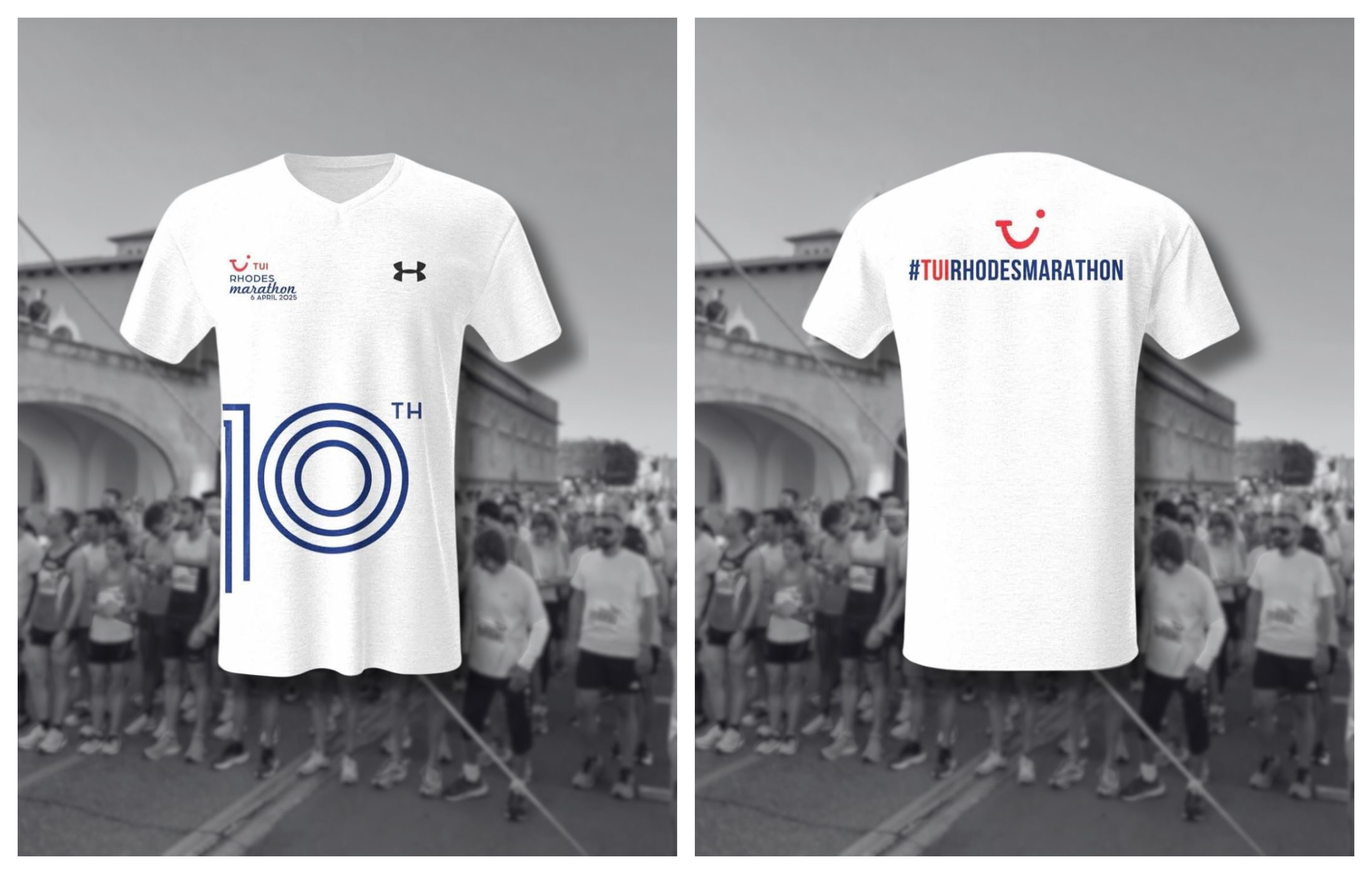 Το πανέμορφο t-shirt για τον επετειακό 10ο TUI Mαραθώνιο Ρόδου