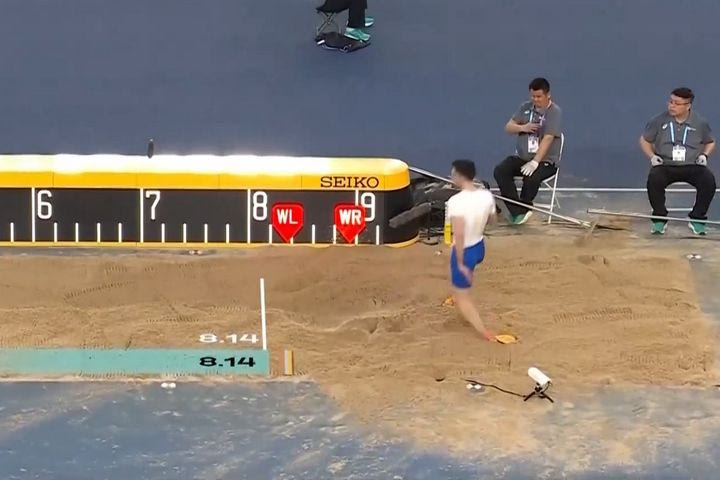 Ο Τεντόγλου έφτασε στα 8.09μ. στο πέμπτο άλμα του στον τελικό