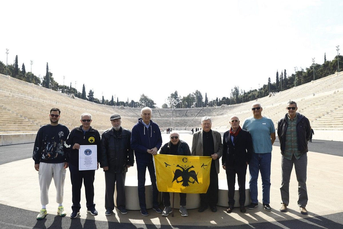 Ο σύλλογος Παλαιμάχων της ΑΕΚ στο Καλλιμάρμαρο