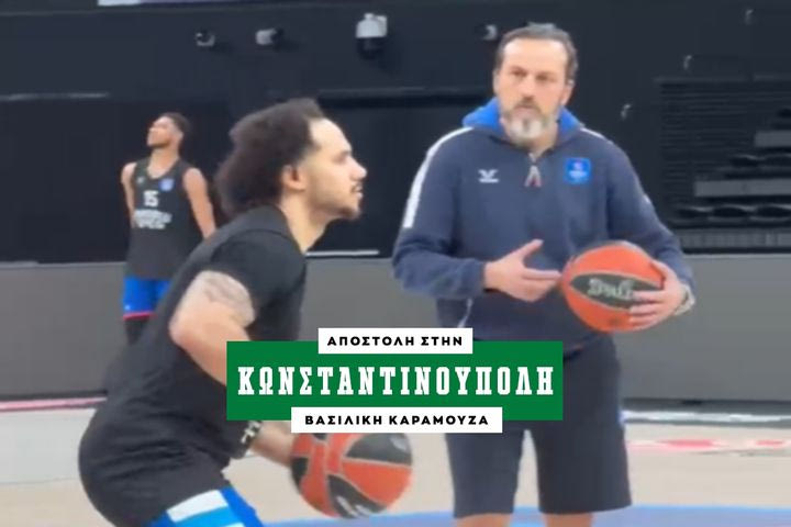 Εφές – Παναθηναϊκός AKTOR: Ο Λάρκιν “ζεσταίνεται” με σουτάκια μπροστά στην κάμερα του SPORT24 ενόψει του Game 3