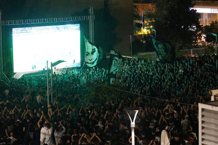 Γιγαντοοθόνη έξω από την Τούμπα για τον μεγάλο τελικό του ΠΑΟΚ κόντρα στην Μπιλμπάο