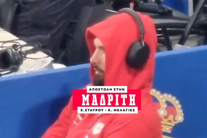 Ολυμπιακός: Ο Εβάν Φουρνιέ ακούει μουσική πριν το Game 3 με τη Ρεάλ Μαδρίτης